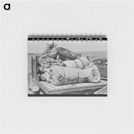 アートメモ帳-Bedrolls on Truck, Marfa, Texas
 - ラッセル リー Memo.