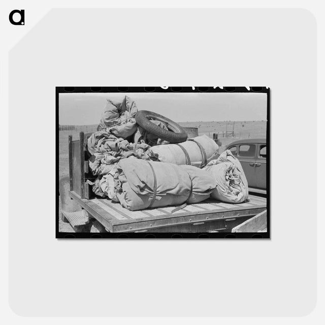 アートポストカード-Bedrolls on Truck, Marfa, Texas
 - ラッセル リー Postcard.