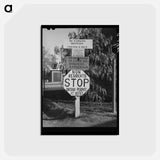 アートポストカード-Yuba City FSA Farm Workers' Camp Entrance Sign
 - ラッセル リー Postcard.