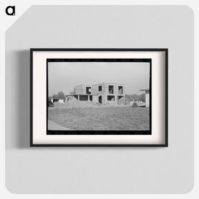 アートポスター-Dwelling Under Construction, Jersey Homesteads
 - ラッセル リー Poster.