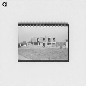 アートメモ帳-Dwelling Under Construction, Jersey Homesteads
 - ラッセル リー Memo.