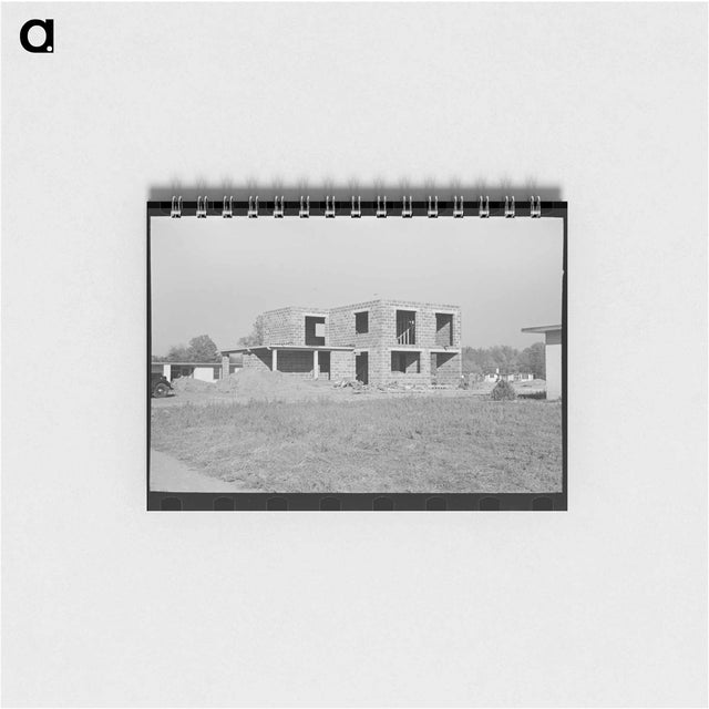 アートメモ帳-Dwelling Under Construction, Jersey Homesteads
 - ラッセル リー Memo.