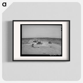 アートポスター-New Road Under Construction in Menard County, Texas
 - ラッセル リー Poster.