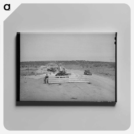 アートパネル-New Road Under Construction in Menard County, Texas
 - ラッセル リー Canvas.