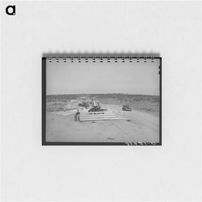 アートメモ帳-New Road Under Construction in Menard County, Texas
 - ラッセル リー Memo.