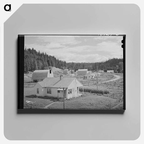 アートパネル-Farmsteads on Boundary Farms
 - ラッセル リー Canvas.
