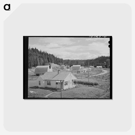 アートポストカード-Farmsteads on Boundary Farms
 - ラッセル リー Postcard.