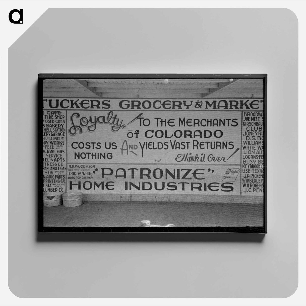 アートパネル-Sign, Colorado City, Texas
 - ラッセル リー Canvas.