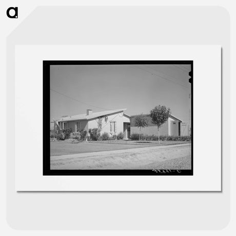 アートポスター-Residence of the Camp Manager, Agua Fria Migratory Labor Camp
 - ラッセル リー Poster.