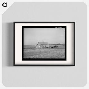 アートポスター-Cabin of Farmer, McIntosh County, Oklahoma
 - ラッセル リー Poster.
