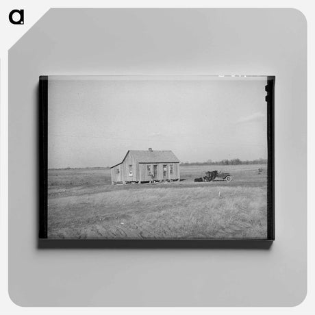 アートパネル-Cabin of Farmer, McIntosh County, Oklahoma
 - ラッセル リー Canvas.
