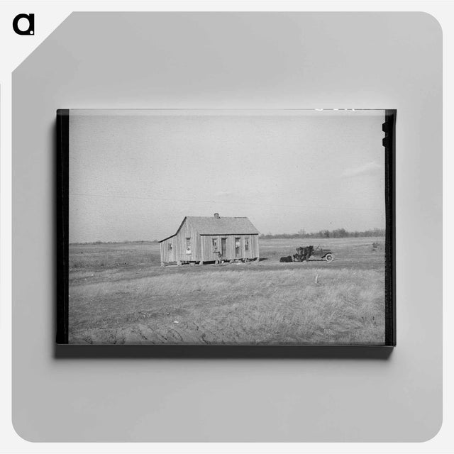 アートパネル-Cabin of Farmer, McIntosh County, Oklahoma
 - ラッセル リー Canvas.