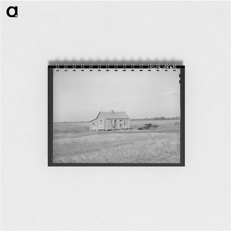 アートメモ帳-Cabin of Farmer, McIntosh County, Oklahoma
 - ラッセル リー Memo.