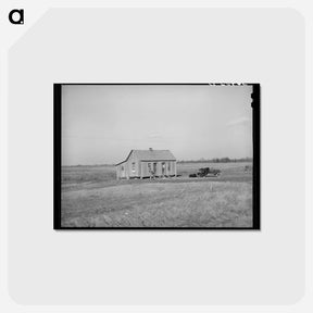 アートポストカード-Cabin of Farmer, McIntosh County, Oklahoma
 - ラッセル リー Postcard.