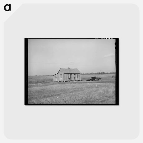 アートポストカード-Cabin of Farmer, McIntosh County, Oklahoma
 - ラッセル リー Postcard.