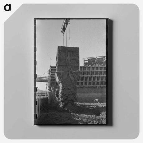 アートパネル-Construction of Shasta Dam
 - ラッセル リー Canvas.