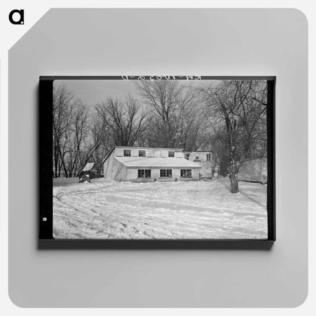 アートパネル-Chicken House on Levi Mills' Farm
 - ラッセル リー Canvas.