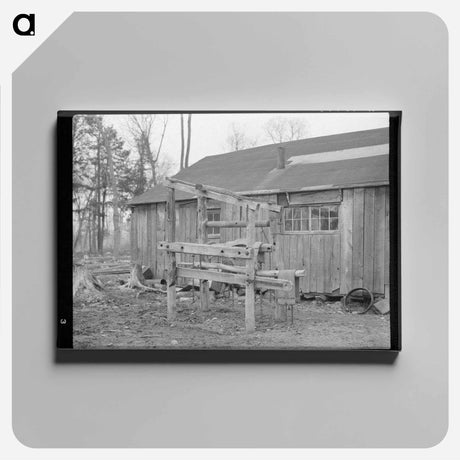 アートパネル-Farrier's Stand at Forest County Lumber Camp
 - ラッセル リー Canvas.