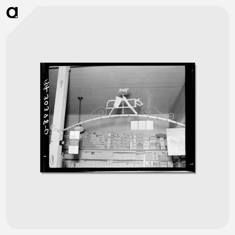 アートポストカード-Butcher Shop Symbol in a Minnesota General Store
 - ラッセル リー Postcard.