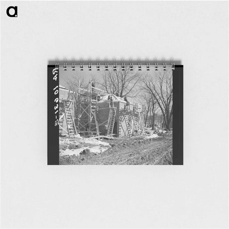 アートメモ帳-House Under Construction at Greendale
 - ラッセル リー Memo.