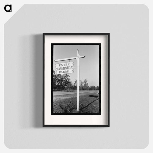 Sign Near Hammond, Louisiana, Strawberry Center
 - Russell Lee Poster.