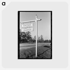 アートポストカード-Sign Near Hammond, Louisiana, Strawberry Center
 - ラッセル リー Postcard.