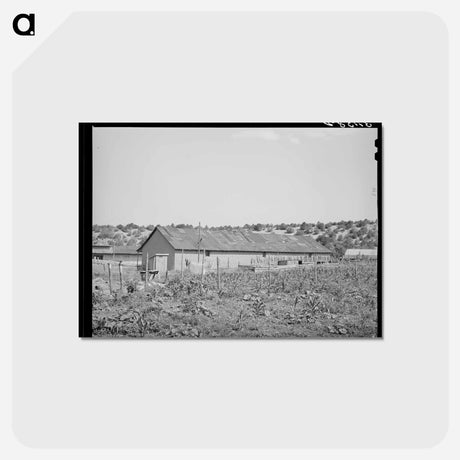 アートポストカード-Barn, Penasco, New Mexico
 - ラッセル リー Postcard.
