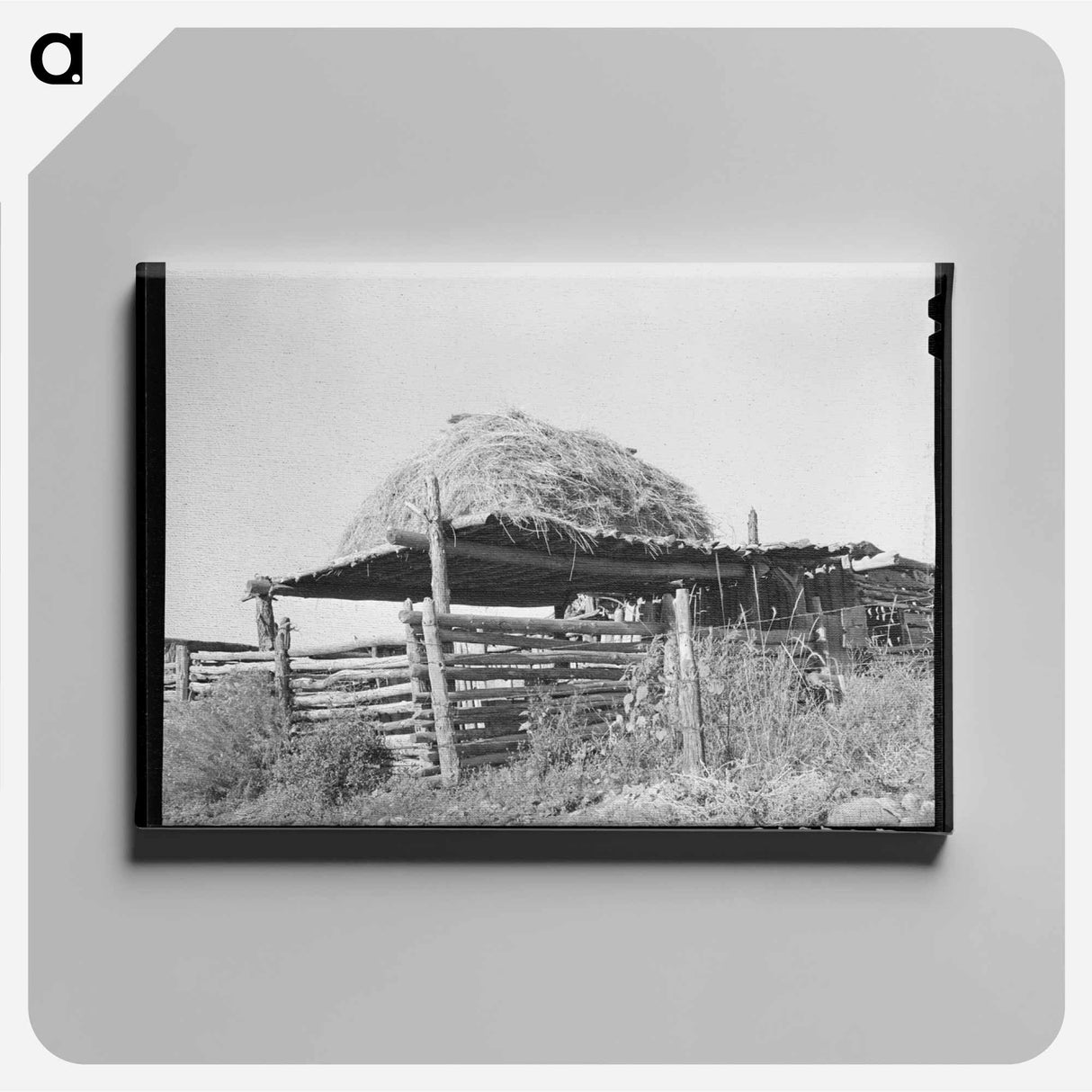 アートパネル-Livestock Shelter near Questa, New Mexico
 - ラッセル リー Canvas.