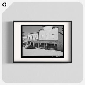 アートポスター-Buildings on Main Street, Wisdom, Montana
 - ラッセル リー Poster.