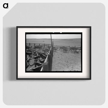 Cattle Branding near Marfa, Texas
 - ラッセル リー Poster.
