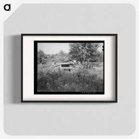 アートポスター-Abandoned Shed and Plow, McIntosh County, Oklahoma
 - ラッセル リー Poster.