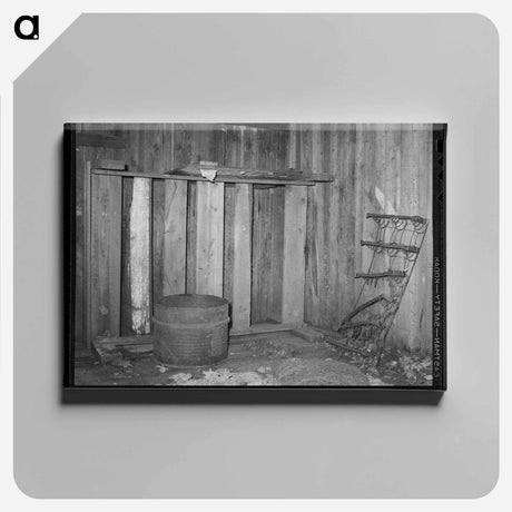 アートパネル-Interior of Old Slave Quarters
 - ラッセル リー Canvas.