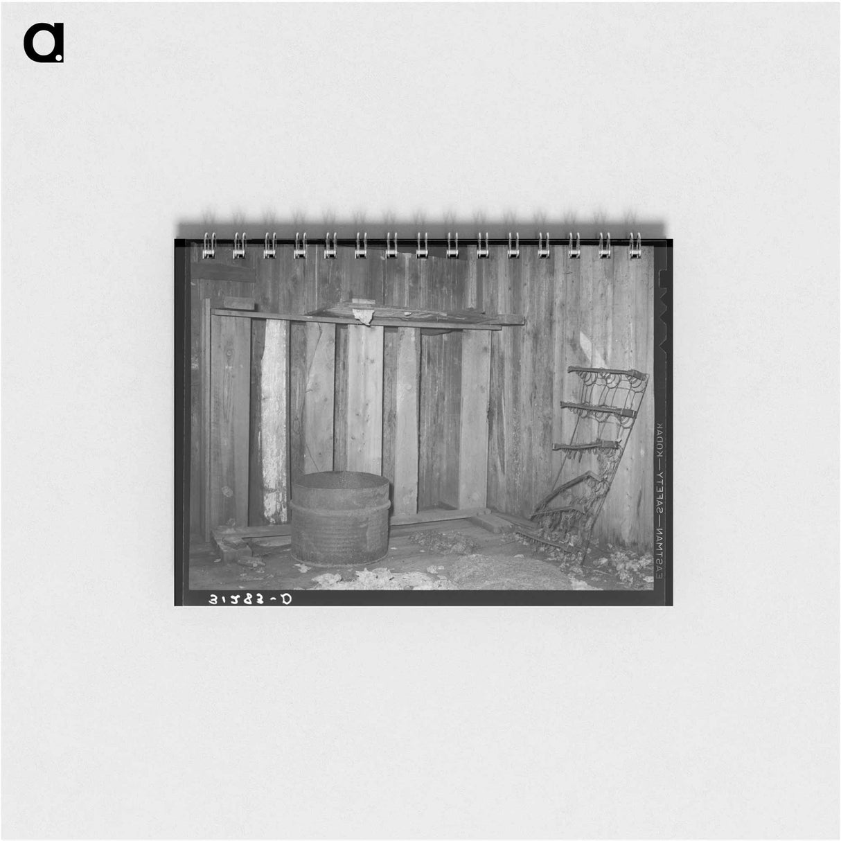 アートメモ帳-Interior of Old Slave Quarters
 - ラッセル リー Memo.