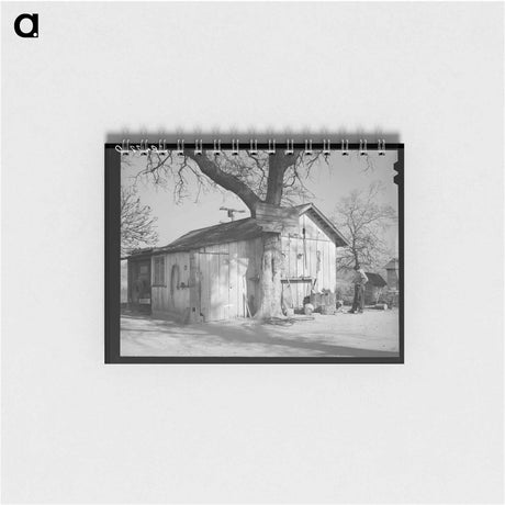 アートメモ帳-Barn of Chinese Farmer, Placer County, California
 - ラッセル リー Memo.