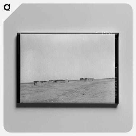 アートパネル-Farm Laborers' Dwellings, Ralls, Texas
 - ラッセル リー Canvas.