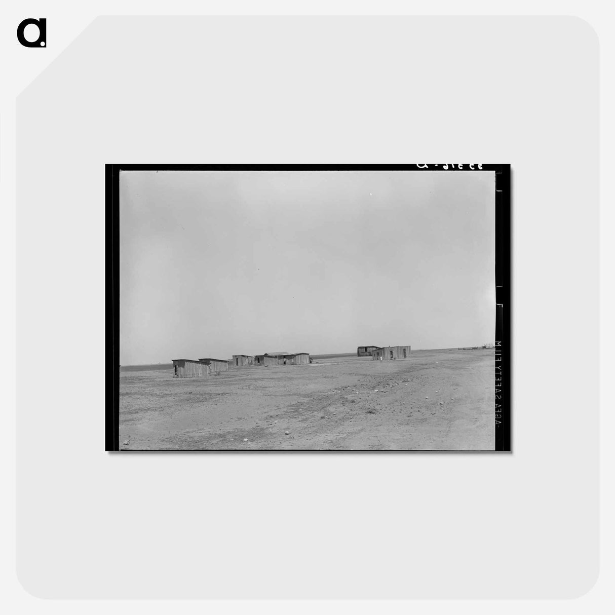 アートポストカード-Farm Laborers' Dwellings, Ralls, Texas
 - ラッセル リー Postcard.