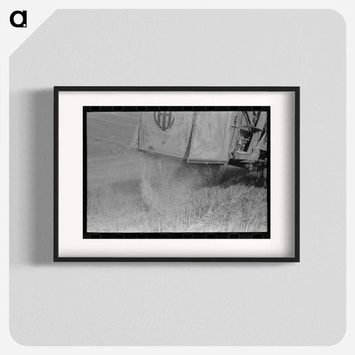 Combine in Wheat Field, Walla Walla County, Washington
 - Russell Lee Poster.