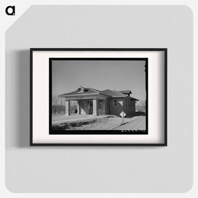 アートポスター-Abandoned Railway Station Church, Slick, Oklahoma
 - ラッセル リー Poster.