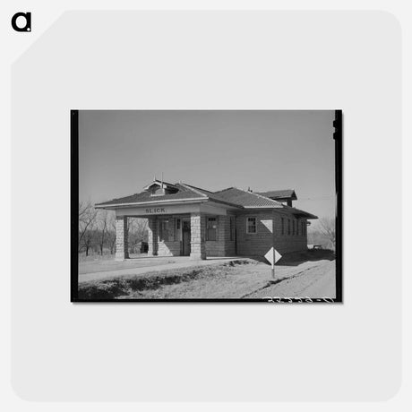 アートポストカード-Abandoned Railway Station Church, Slick, Oklahoma
 - ラッセル リー Postcard.