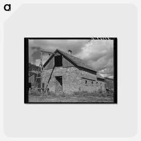 アートポストカード-Brick Barn, Animas River Valley, Colorado
 - ラッセル リー Postcard.