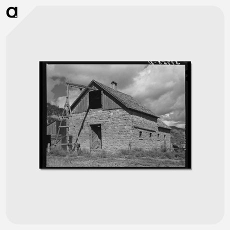 アートポストカード-Brick Barn, Animas River Valley, Colorado
 - ラッセル リー Postcard.