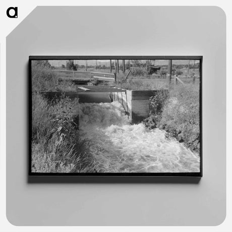 アートパネル-Irrigation Ditch, Box Elder County, Utah
 - ラッセル リー Canvas.
