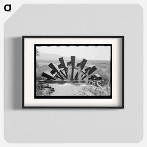 アートポスター-Waterwheel, FSA Project, Mohave County, Arizona
 - ラッセル リー Poster.