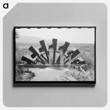 アートパネル-Waterwheel, FSA Project, Mohave County, Arizona
 - ラッセル リー Canvas.