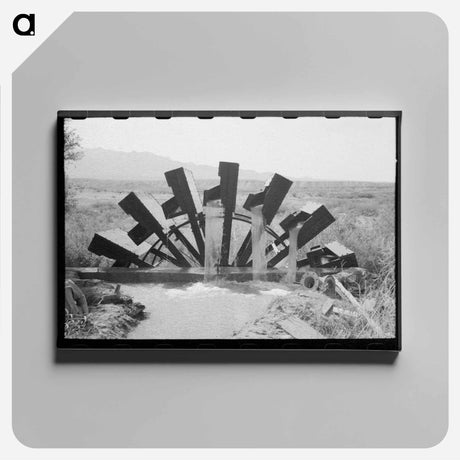 アートパネル-Waterwheel, FSA Project, Mohave County, Arizona
 - ラッセル リー Canvas.