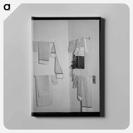 アートパネル-Towels in Boarding House
 - ラッセル リー Canvas.