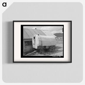 アートポスター-Old Sheepherder's Wagon near Questa, New Mexico
 - ラッセル リー Poster.