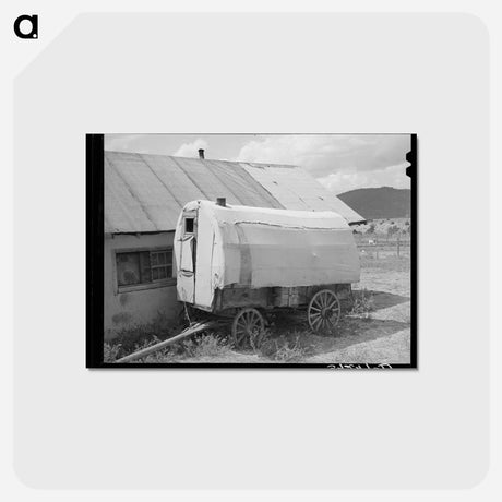 アートポストカード-Old Sheepherder's Wagon near Questa, New Mexico
 - ラッセル リー Postcard.