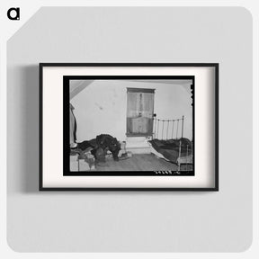 アートポスター-Farmhouse Bedroom of John Baker
 - ラッセル リー Poster.