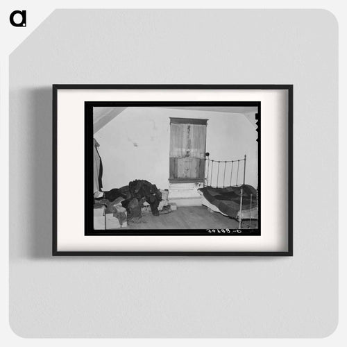 Farmhouse Bedroom of John Baker
 - Russell Lee Poster.